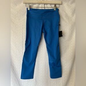 NWT Stone Fox Sweat Blue Athletic Capri Crop Legging Yoga Pants